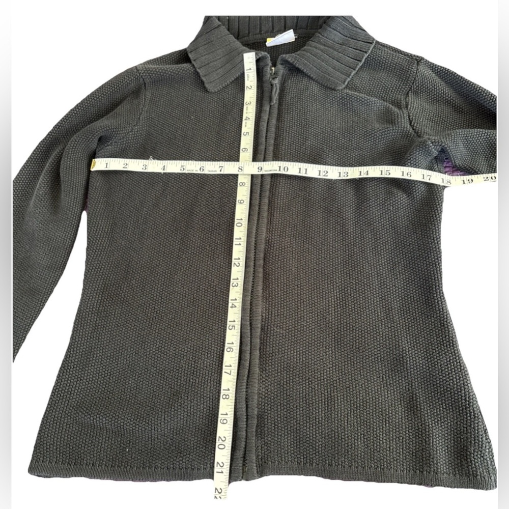 Hanna Andersson Winona Full Zip Knit Cardigan Sweater Gray Women’s Small - Picture 6 of 8